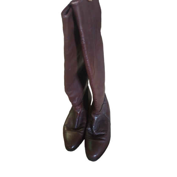 SANTANA BOOTS CANADA SOFT LEATHER FULL ZIP STRETCH CALFS SIZE 7.5 - Picture 2 of 9